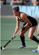  ??  ?? Olivia Shannon has developed into one of the Black Sticks’ main attacking weapons after making her debut at 17.