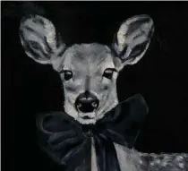  ??  ?? FEATURE ARTIST SUZI REDMAN: Deer with Large Black Bow