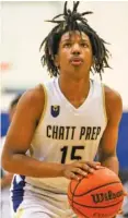  ?? STAFF PHOTO BY OLIVIA ROSS ?? Chattanoog­a Prep’s Eli Gaines prepares to shoot a free throw against South Pittsburg in a 3-1A semifinal game on Feb.28.