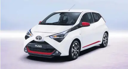  ??  ?? The Toyota Aygo has been given a smart new look