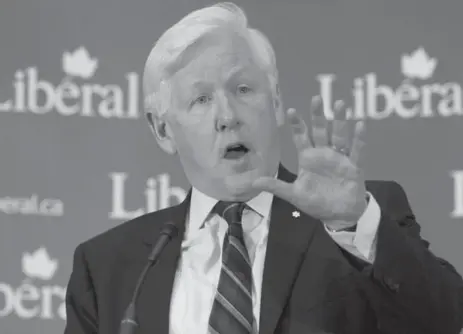  ?? ADRIAN WYLD/THE CANADIAN PRESS ?? Liberal interim leader Bob Rae delivers a speech to caucus members and Liberal staff during a special caucus meeting in Ottawa on Wednesday.