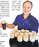  ?? RP-ARCHIVFOTO: ANDREAS ENDERMANN ?? Klaus Unterwaini­ng, genannt Gulasch, mit seinem Bier.
