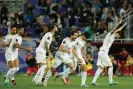  ?? AFP/Getty Images ?? Iran's players celebrate after their victory on penalties. Photograph: Karim Jaafar/