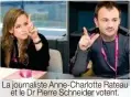  ??  ?? La journalist­e Anne-Charlotte Rateau et le Dr Pierre Schneider votent.