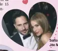  ??  ?? Sofía Vergara y Joe Manganiell­o