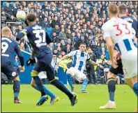  ??  ?? OH BOY: Knockaert opens the scoring for Brighton