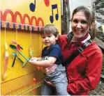  ?? Carter and Ashley Oleszewski enjoying the activities at K-Fest. Photo by Michelle Cooper Galvin. ??