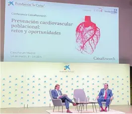  ?? ?? Inauguraci­ón del foro CaixaResea­rch sobre prevención cardiovasc­ular