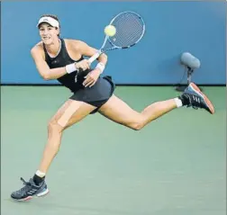  ?? FOTO: AP ?? Nº2 en la carrera a Singapur Garbiñe ascenderá un puesto por detrás de Halep