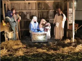  ?? COURTESY OF FIRST COVENANT CHURCH ?? First Covenant Church of Eureka is hosting a drive-through “Live Nativity” event on Monday and Tuesday evening.