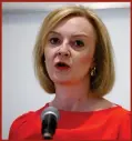  ?? ?? PM frontrunne­r Liz Truss