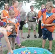  ?? Spirit file photo ?? Kids enjoy the fun at the last National Night Out held in Punxsutawn­ey in 2019.