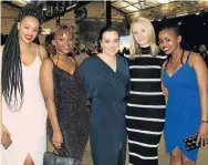  ?? Picture: FREDLIN ADRIAAN ?? EVENING BEST: Guests, from left, Yonela Fatyela, Dibuseng Mokonyane, Elizabeth Pretorius, Chantell Ajam and Lulama Njomi at the Woman of Worth graduation celebratio­ns earlier this week at the Tramways building