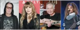  ?? THE ASSOCIATED PRESS ?? This combinatio­n photo shows, from left, Todd Rundgren, Stevie Nicks, John Prine and Janet Jackson.