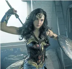  ?? CLAY ENOS/THE ASSOCIATED PRESS ?? Gal Gadot in a scene from Wonder Woman.