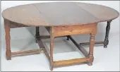  ??  ?? Among the offerings in Ashbey’s upcoming auction is this 18th century Cape teak drop-leaf table.