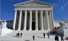  ?? AFP/Getty Images ?? The three liberals on the court dissented in Thursday’s ruling. Photograph: Daniel Slim/