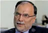  ?? Reuters ?? Ahsan Iqbal. —