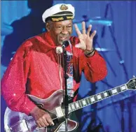 ?? ERIC GAILLARD / REUTERS ?? Rock and roll legend Chuck Berry performs during the Bal de la Rose in Monte Carlo, Monaco, in 2009.
