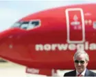  ?? — Reuters ?? Bjorn Kjos, CEO of Norwegian Group, speaks during the presentati­on of Norwegian Air first low cost transatlan­tic flight service from Argentina at Ezeiza airport in Buenos Aires, Argentina.