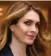  ??  ?? Hope Hicks admitted to a congressio­nal committee that she sometimes lied with serving Trump.