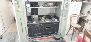  ??  ?? Heart of the kitchen . . . A Shacklock Orion stove in the former BNZ bank residence kitchen.