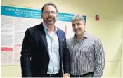  ?? CARLINE JEAN/SOUTH FLORIDA SUN SENTINEL ?? Rob Finizio, left, and Dr. Brian Bernick are co-founders of Therapeuti­csMD in Boca Raton.