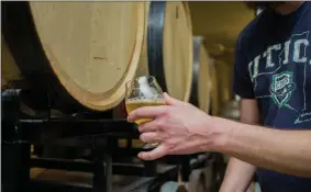  ?? SUBMITTED PHOTO ?? Woodland Farm Brewery in Utica focuses on barrel-aged