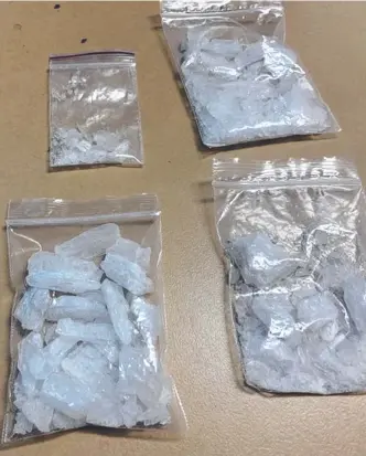  ?? Picture: SUPPLIED ?? A total of 660g of methamphet­amine was found at an Oxenford home.