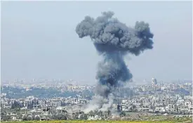  ?? /Reuters ?? At war: Gaza’s fledgling digital infrastruc­ture has been destroyed in the Israeli bombardmen­t. And in the West Bank some tech sector businesses have ground to a halt.