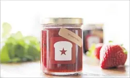  ?? Kate Kuo Los Angeles Times ?? THE STRAWBERRY-BASIL JAM from Red Bread bakery is made with organic California ingredient­s in small batches without refined sugar or pectin.