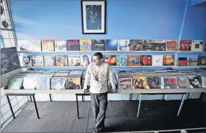  ?? Photo: Bongiwe Gumede/Gallo Images/Foto24 ?? Vinyl victor: Kevin Stuart, who started trading records about eight years ago says there has been a growth in demand for vinyl in recent years and an upward trend in pricing.