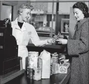  ?? ?? A “friendly chat with the cashier” in the 1950s