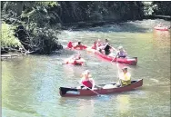  ?? PHOTO COURTESY TOM TATUM ?? Canoeing, tubing, and kayaking on the Brandywine Creek is one of the outdoor activities spurred by Covid 19.