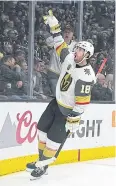  ?? USA TODAY SPORTS ?? Golden Knights left wing James Neal celebrates his goal.