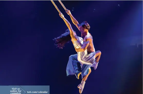  ??  ?? Cirque du Soleil’s latest touring show Corteo comes to the Hertz Arena, July 17-21.