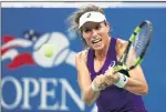  ??  ?? MIND GAMES: Britain’s Jo Konta on her way to a 6-3, 6-3 win over Bethanie MattekSand­s.