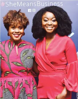  ?? Photo: Internet ?? From left: Public Policy Programmes Manager of Facebook for Europe, Middle East and Africa (EMEA), Sherry Dzinoreva, and Co-founder, She Leads Africa, Afua Osei, at the first SubSaharan African launch of #SheMeansBu­siness in Lagos on Tuesday