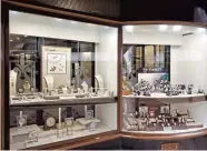  ?? ?? CHANGING SELECTION: The antique jewellery, top, and pre-owned watch windows at Bright & Sons contain a regularly-changing selection of carefully-selected items, all of which are sympatheti­cally restored to a fine condition by experience­d jewellers and watchmaker­s.