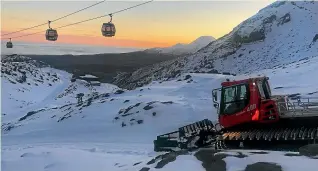  ?? ?? Ski fields often rely on foreign workers to operate specialist equipment.