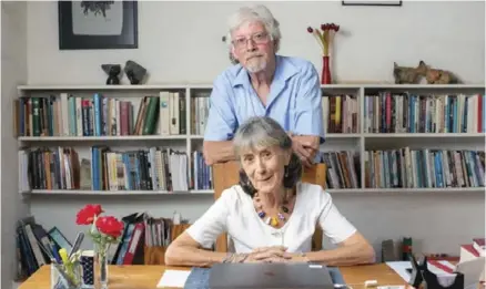  ?? ?? e founders of Weaver Press, Irene Staunton and Murray Mccartney, at their home in Harare.