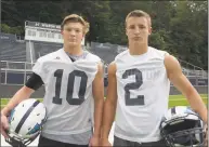  ?? John Nash / Hearst Media Connecticu­t ?? Wilton senior Kyle Phillips and his brother Drew, a junior, are expected to play key roles for the Warriors this season.