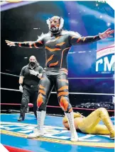  ?? / FOTO: @CMLL_OFICIAL ?? Felino Jr. sostuvo un gran combate con el Místico.