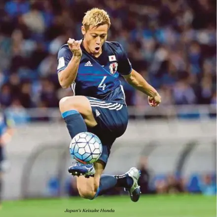  ??  ?? Japan’s Keisuke Honda