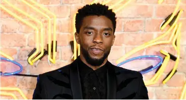  ??  ?? Chadwick Boseman passed away after a silent four- year battle with colon cancer