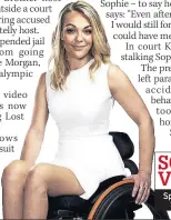  ??  ?? Sports presenter Sophie Morgan