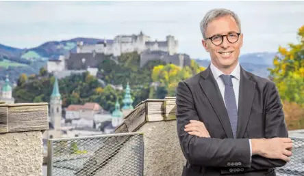 ?? BILD: SN/WWW.NEUMAYR.CC/LEO ?? Harald Krejci ist der neue Direktor des Museums der Moderne in Salzburg.