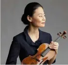  ??  ?? Virtuoso violinist: Midori heads to Snape