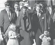  ?? STAFF/AFP/GETTY IMAGES ?? A young Caroline Kennedy, second from left, joins family members at the 1963 funeral of John F. Kennedy. Now 55, she’s been nominated to become U.S. Ambassador to Japan.