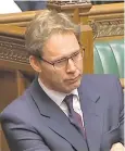  ??  ?? Tobias Ellwood returned to the Commons yesterday to hear Theresa May speak